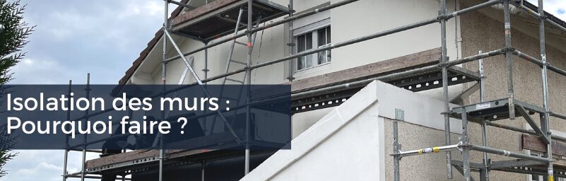 Alt text : "Isolation des murs en cours, travaux de rénovation énergétique à Toulouse."